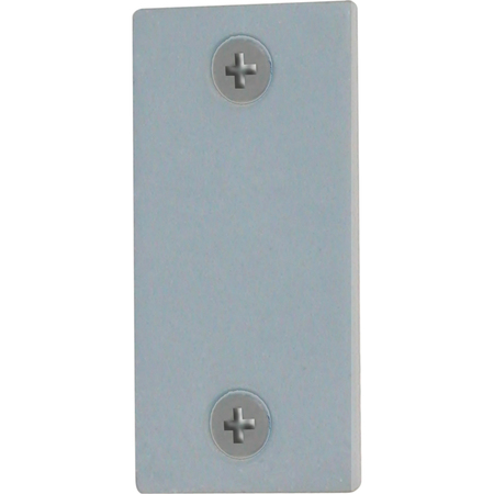 Prime-Line Steel Door Edge Hole Filler Plate, 1-1/8 in., Gray Finish Single Pack U 9521